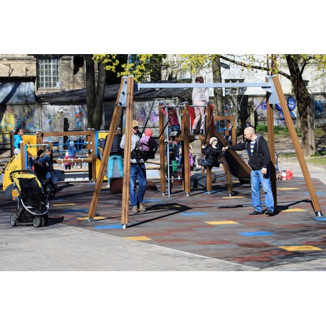 Bezpieczne Gumowe Płytki na plac zabaw