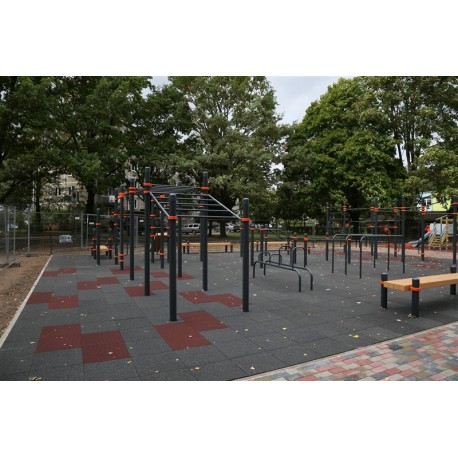 Bezpieczne Gumowe Płytki na plac zabaw