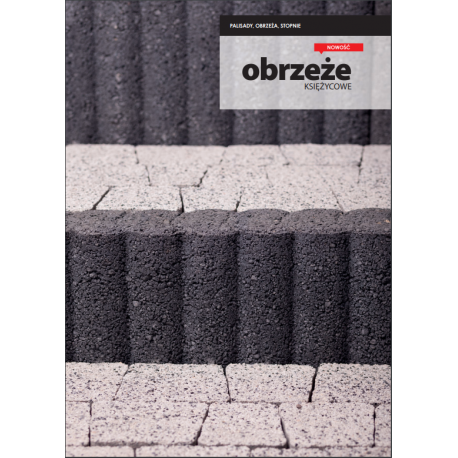 Obrzeże księżycowe - kostka brukowa kolor