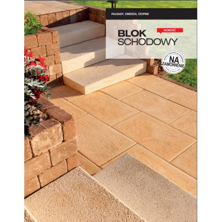 Blok Schodowy Granitowy - Kostka Tarasowa